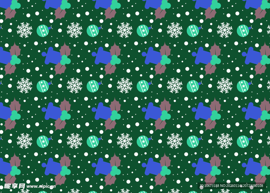 圣诞风多彩图案背景