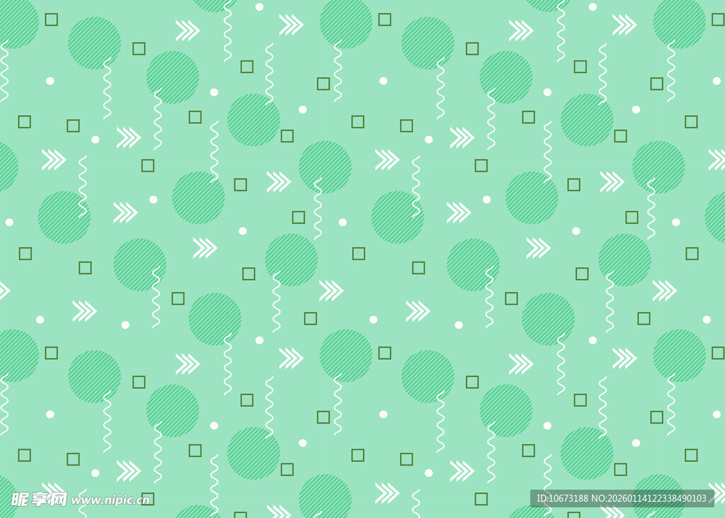 清新绿色树木图案背景