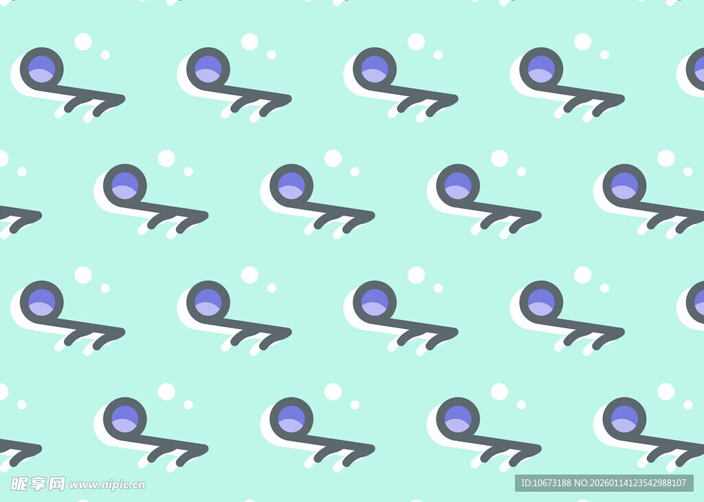 蓝色背景的卡通眼镜图案