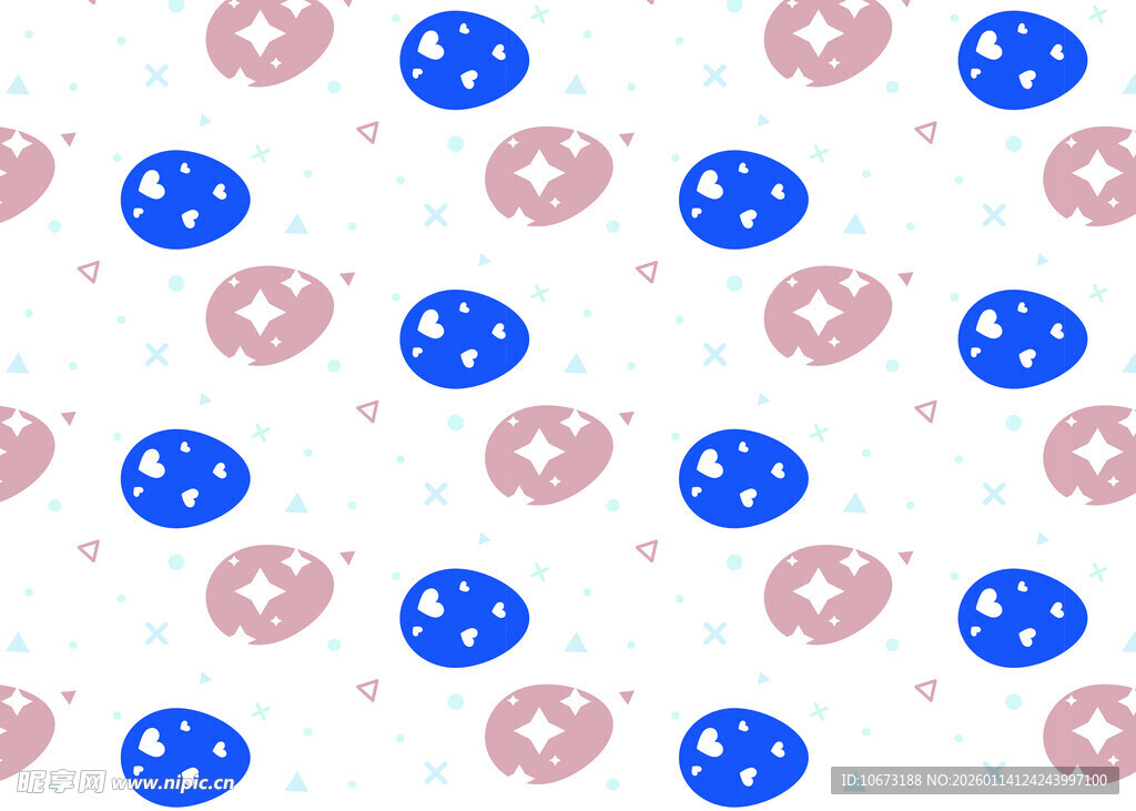 可爱星星月亮图案背景