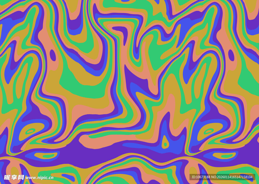 抽象多彩流体图案纹理