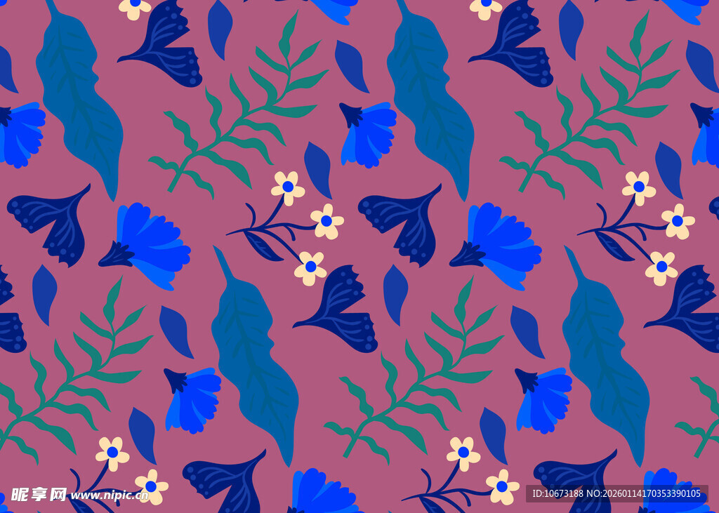 花卉植物图案背景设计