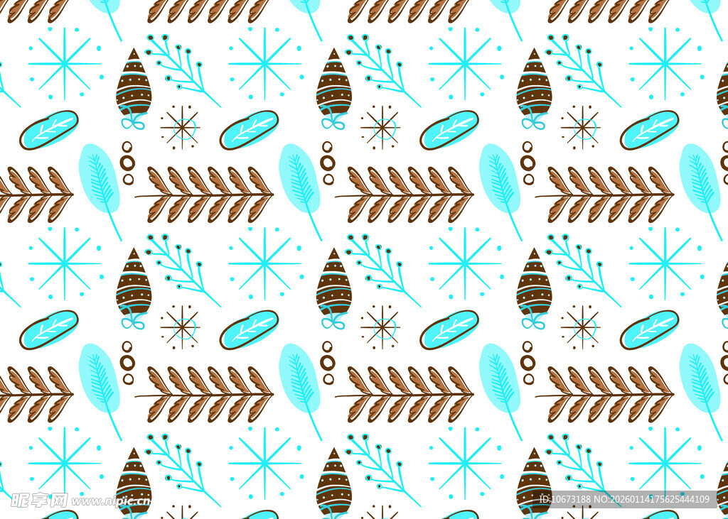 几何图案的清新装饰背景