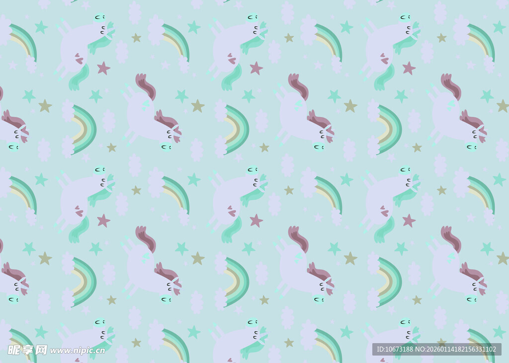 清新香蕉绿叶图案背景