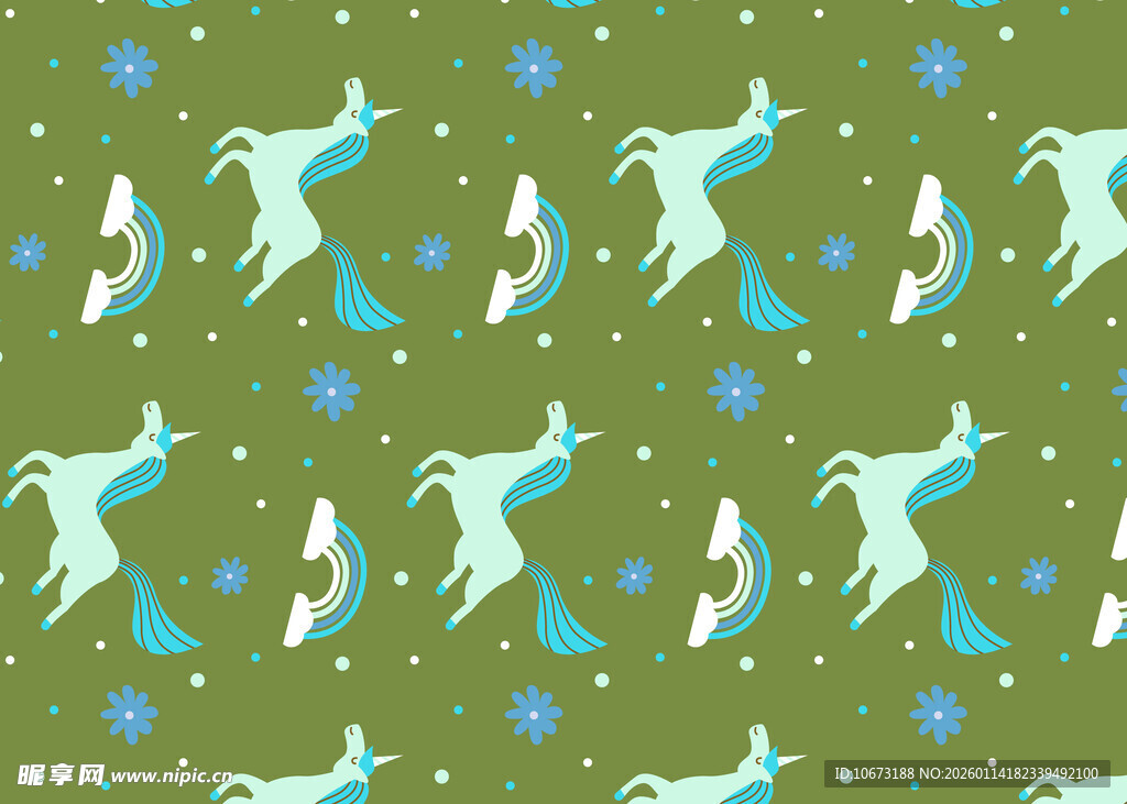 圣诞驯鹿雪花图案背景