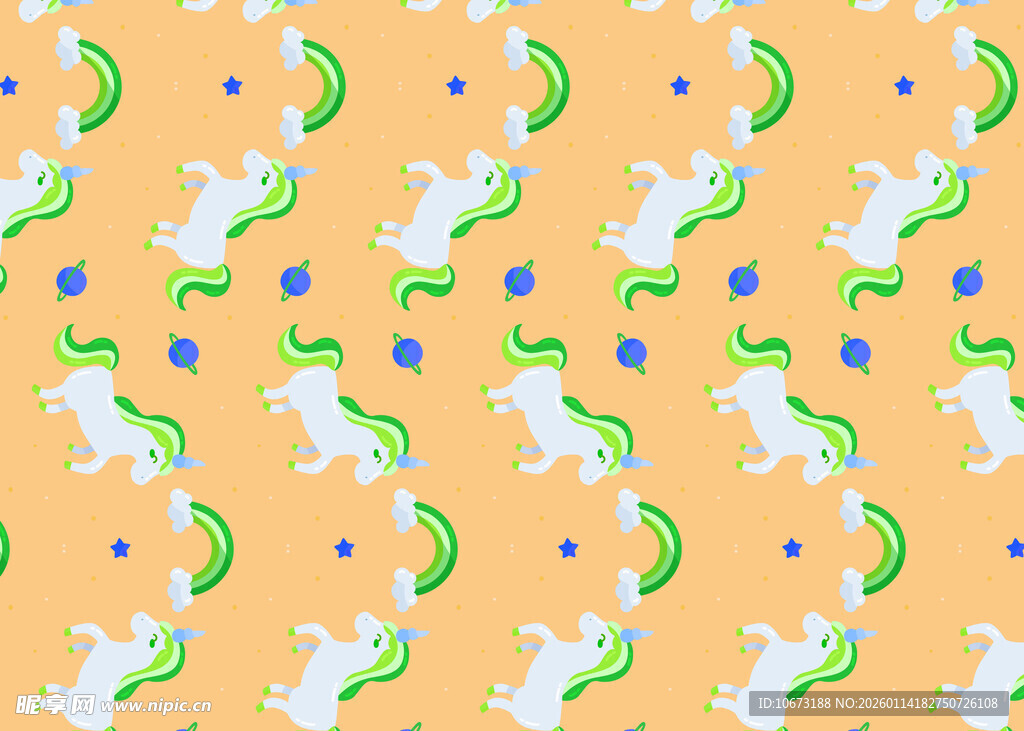 卡通恐龙图案背景纹理