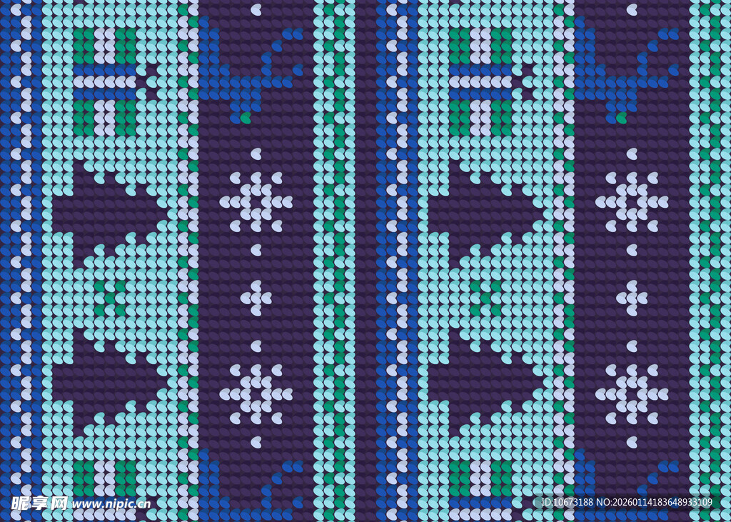 民族风几何图案织物纹理