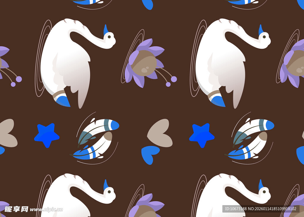 可爱动物图案背景设计