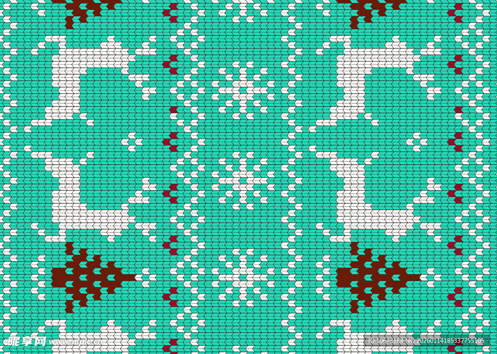 北欧风针织图案雪花驯鹿