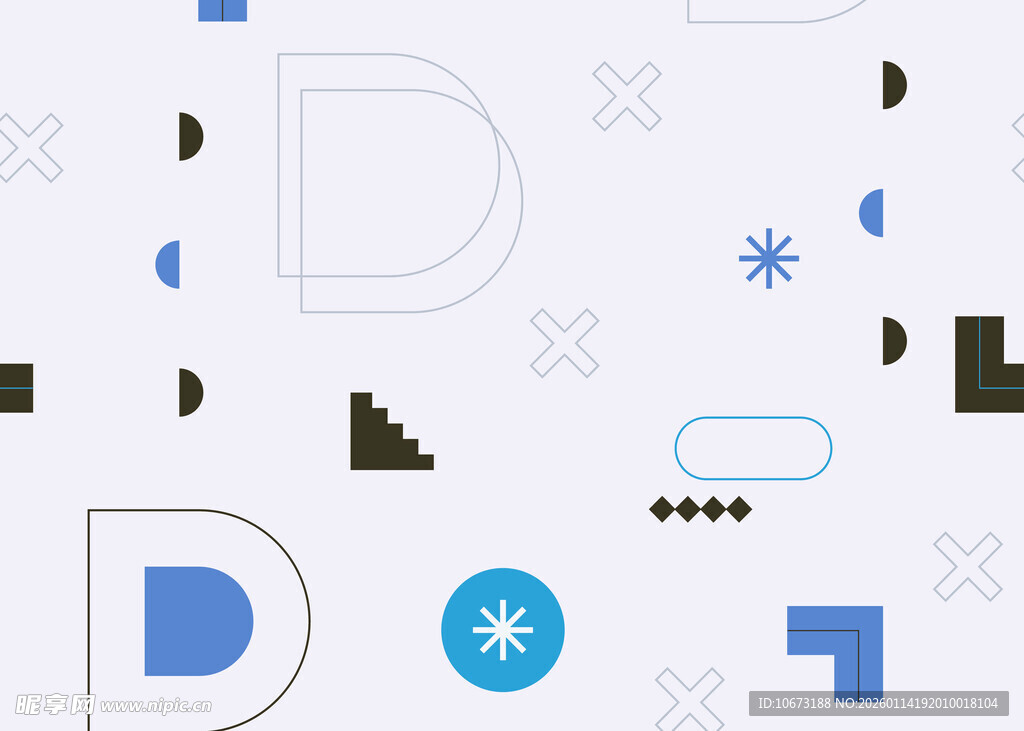 几何图形抽象艺术图案