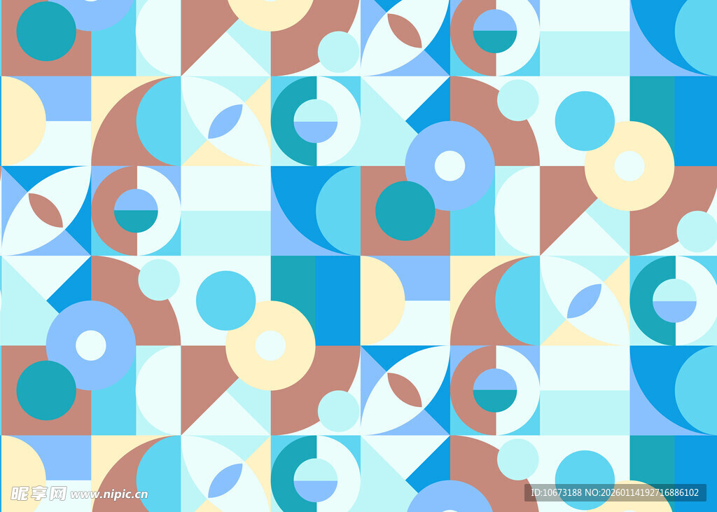 几何图案拼接背景图