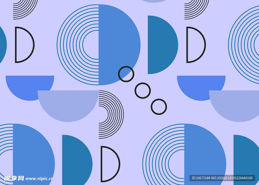 蓝紫色几何图案背景设计