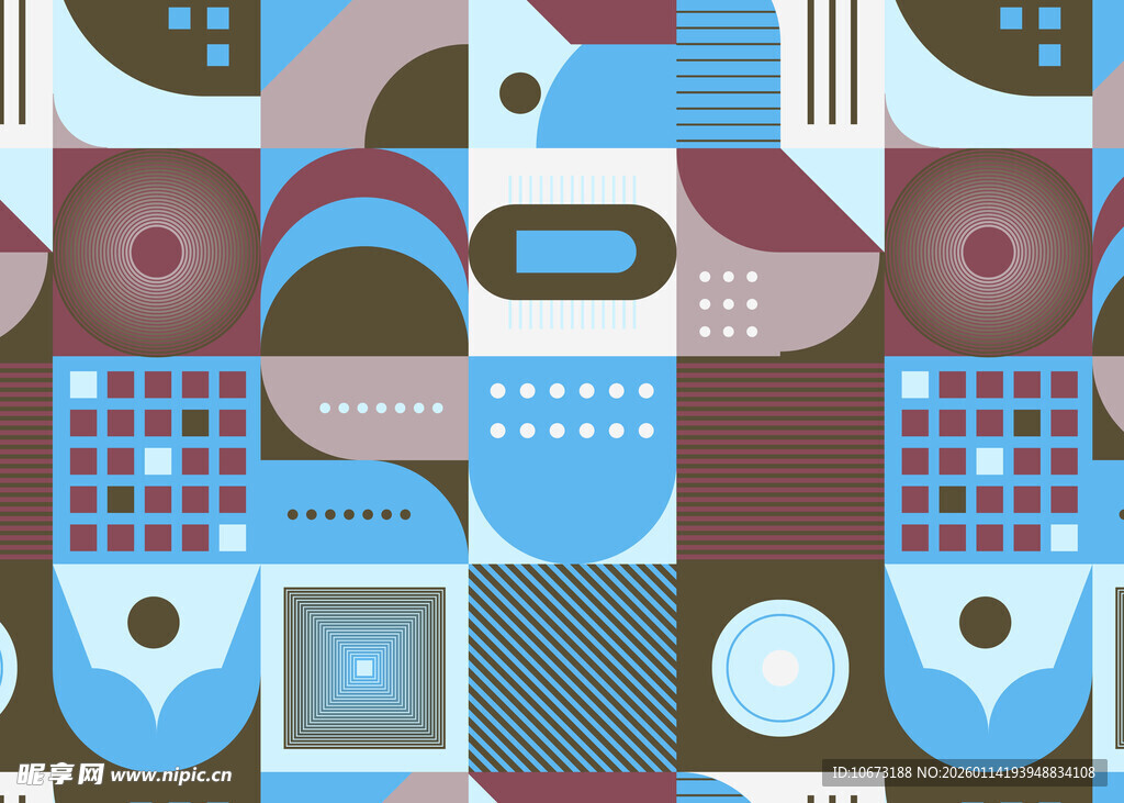 几何图案抽象艺术背景图