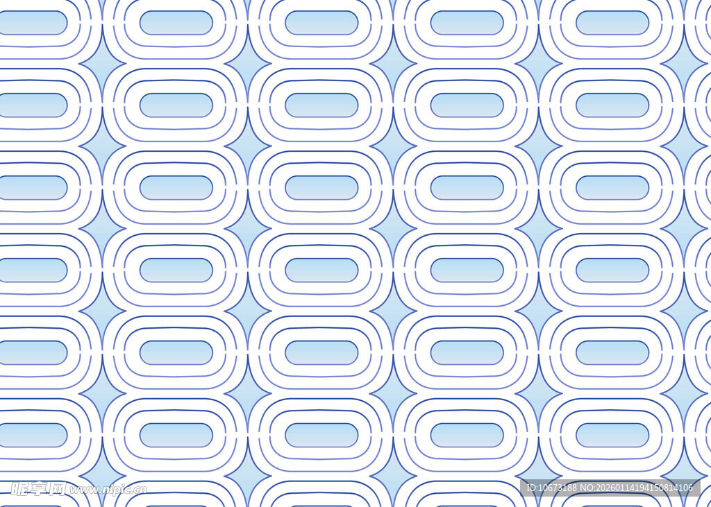 蓝白几何图案无缝背景