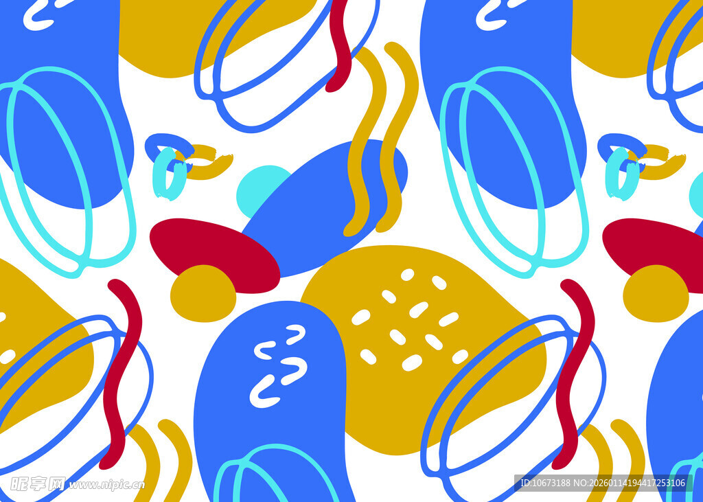 多彩抽象几何图案背景