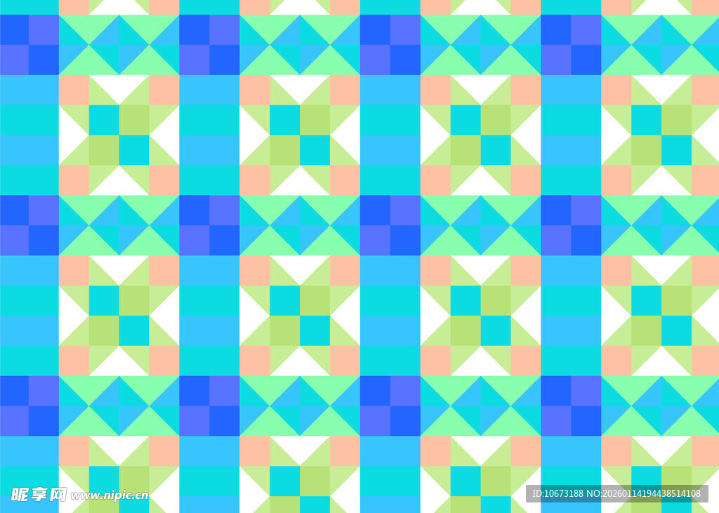 多彩几何图案背景纹理