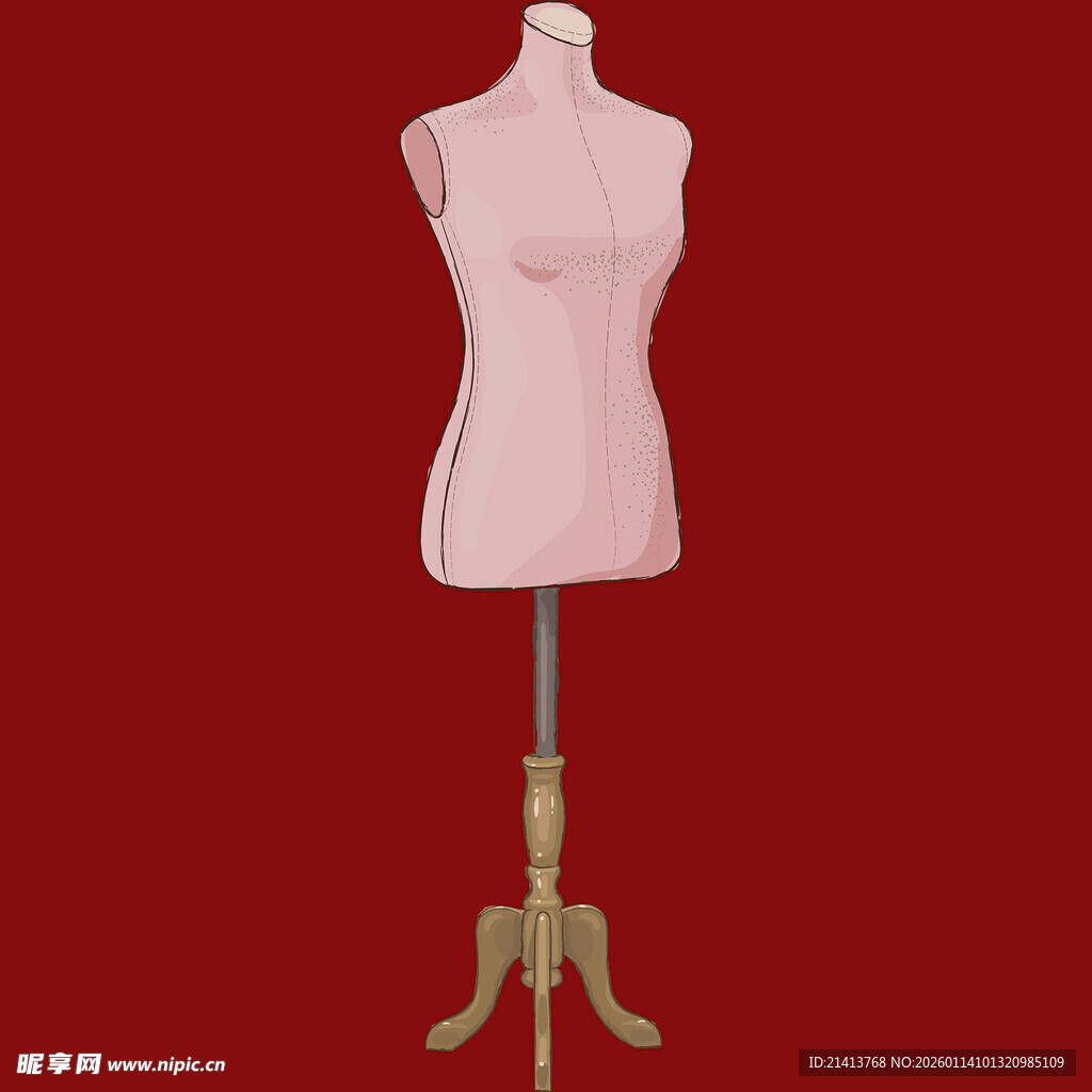 粉色模特架简约时尚展示