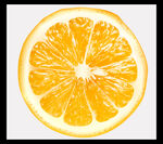 切片橙子展示新鲜果肉