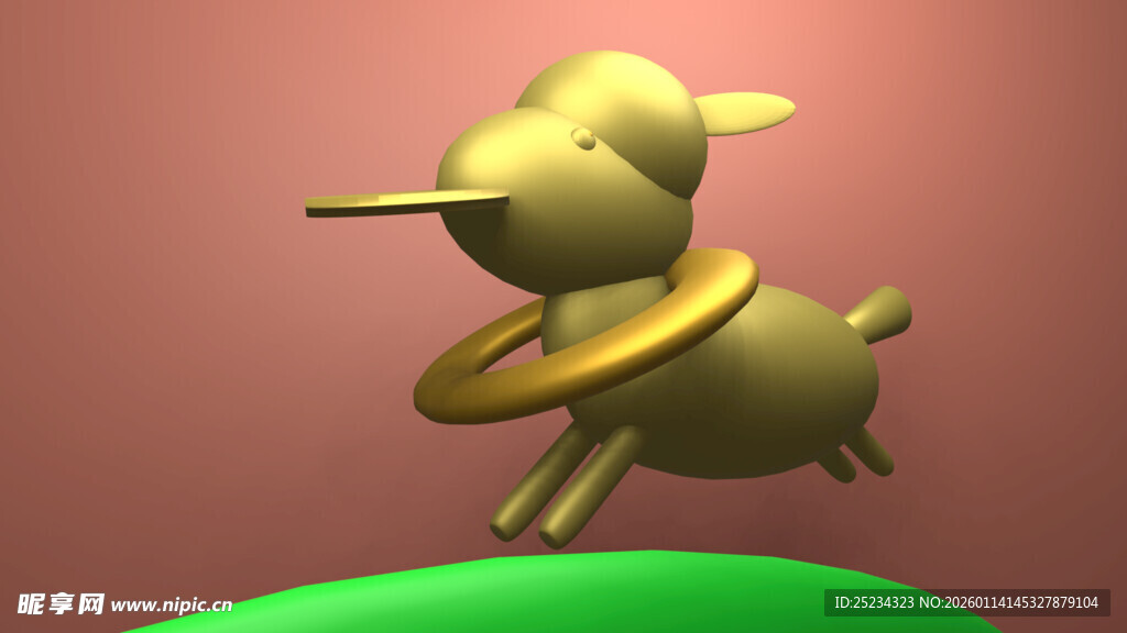 金色小马跃起动态图