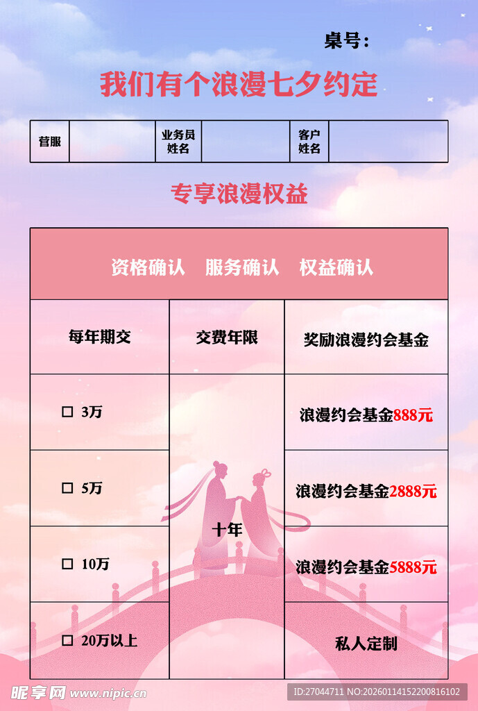 我们有个浪漫七夕约定