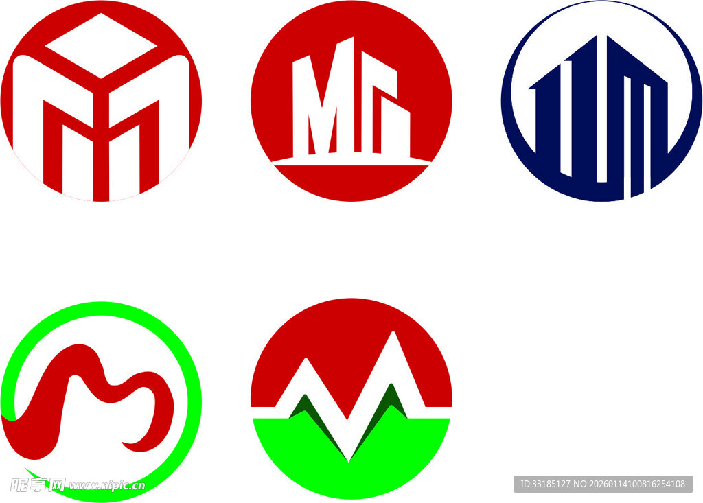 多样创意标志设计示例