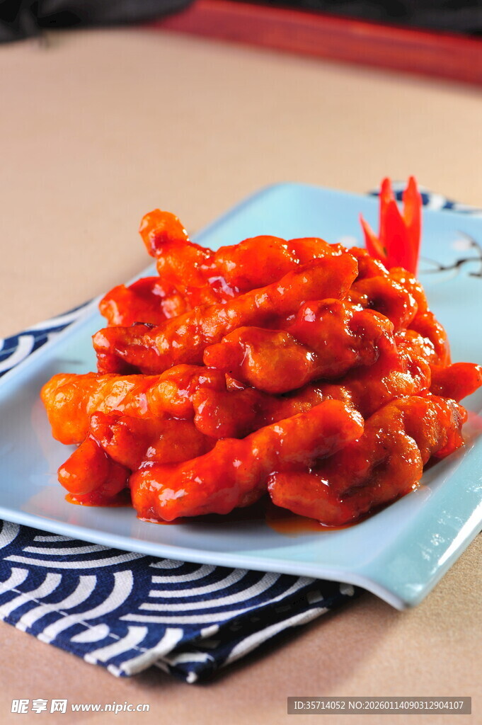 美味诱人的油焖里脊