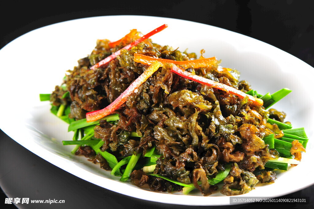 地衣炒韭菜