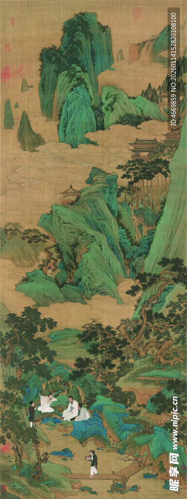 古代山水国画景观