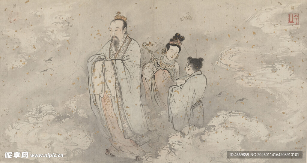 古代仙人形象画作
