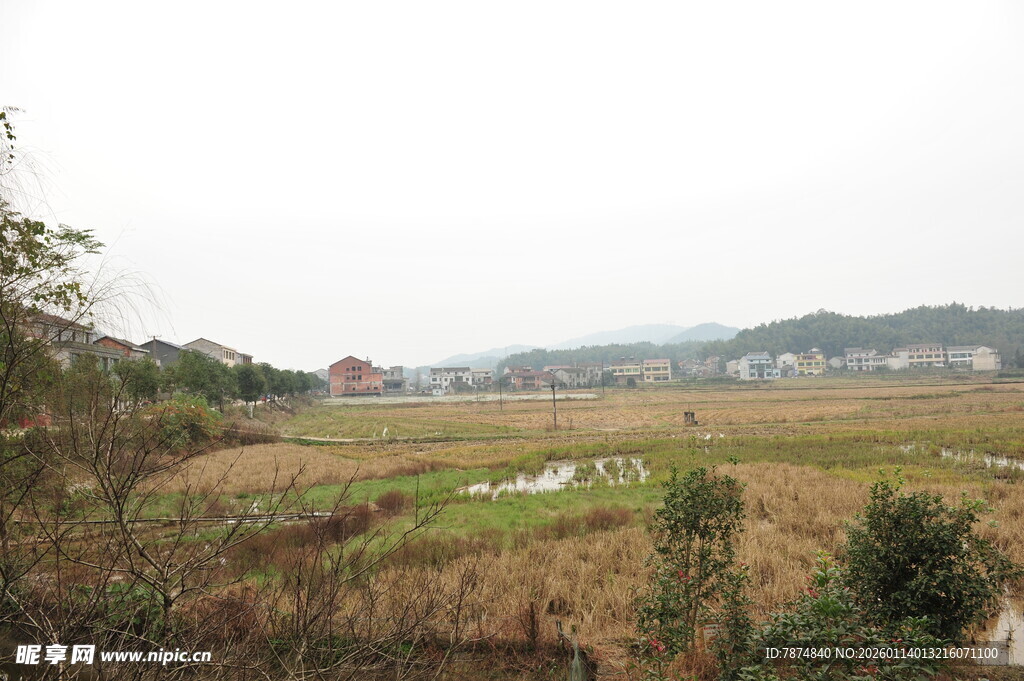 乡村田野风光景色