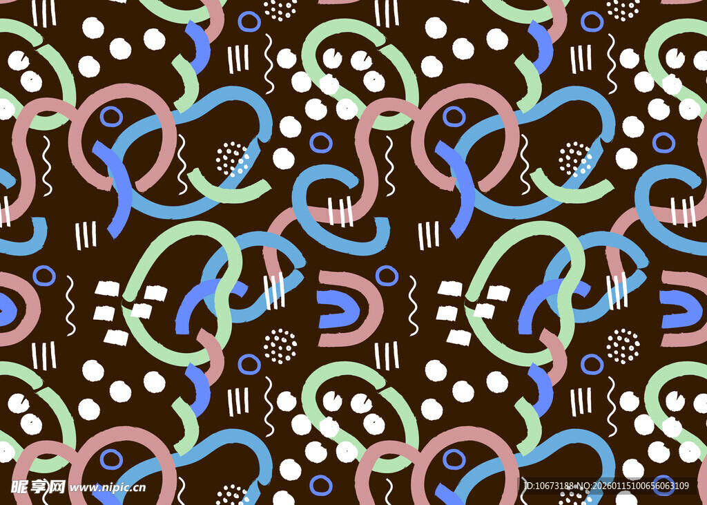 多彩几何交织图案背景