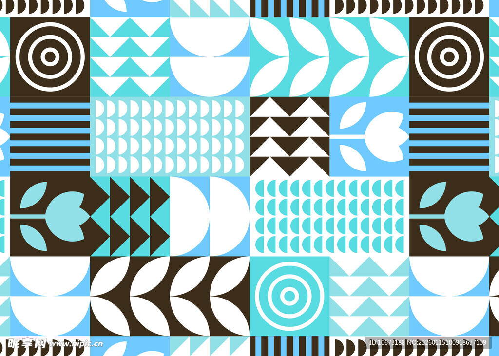 几何图案抽象艺术背景图