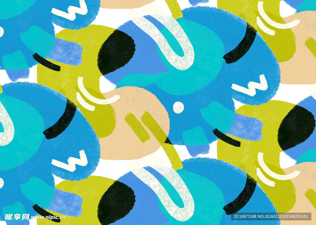 多彩抽象几何图案背景