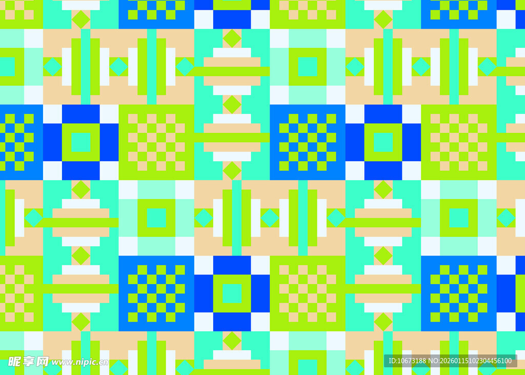 清新几何图案背景纹理