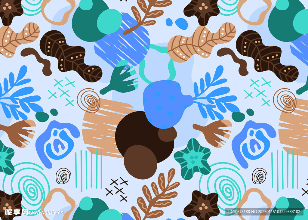 多彩抽象几何图案背景