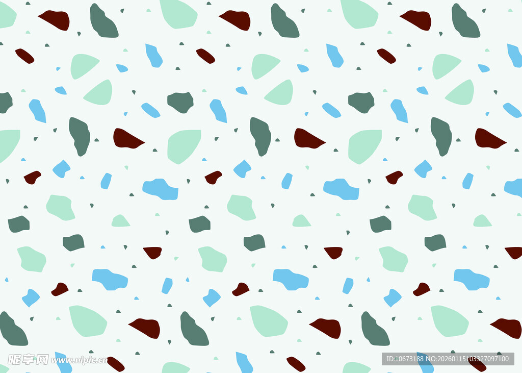 多彩碎叶图案背景纹理