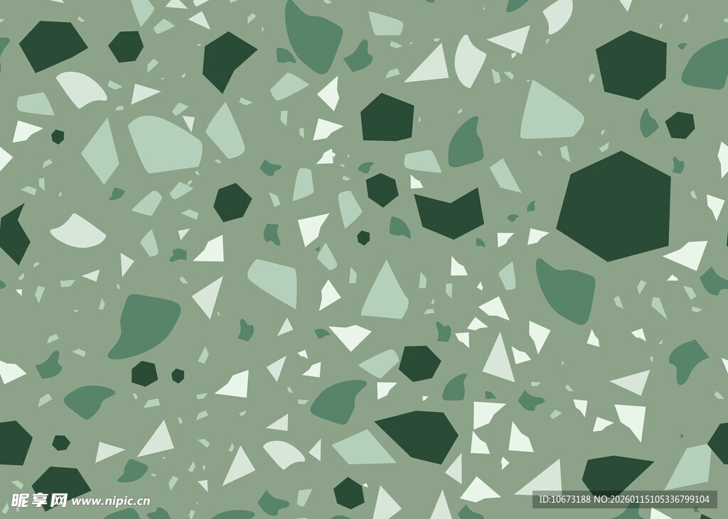 绿色碎块几何图案纹理