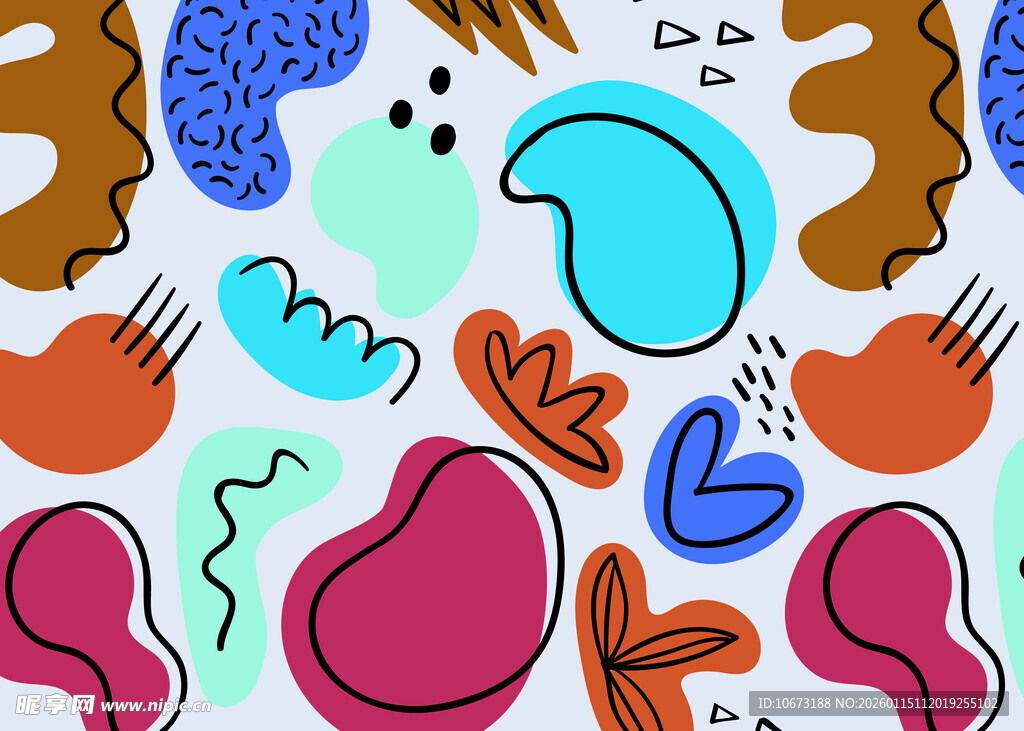 抽象多彩几何图案背景