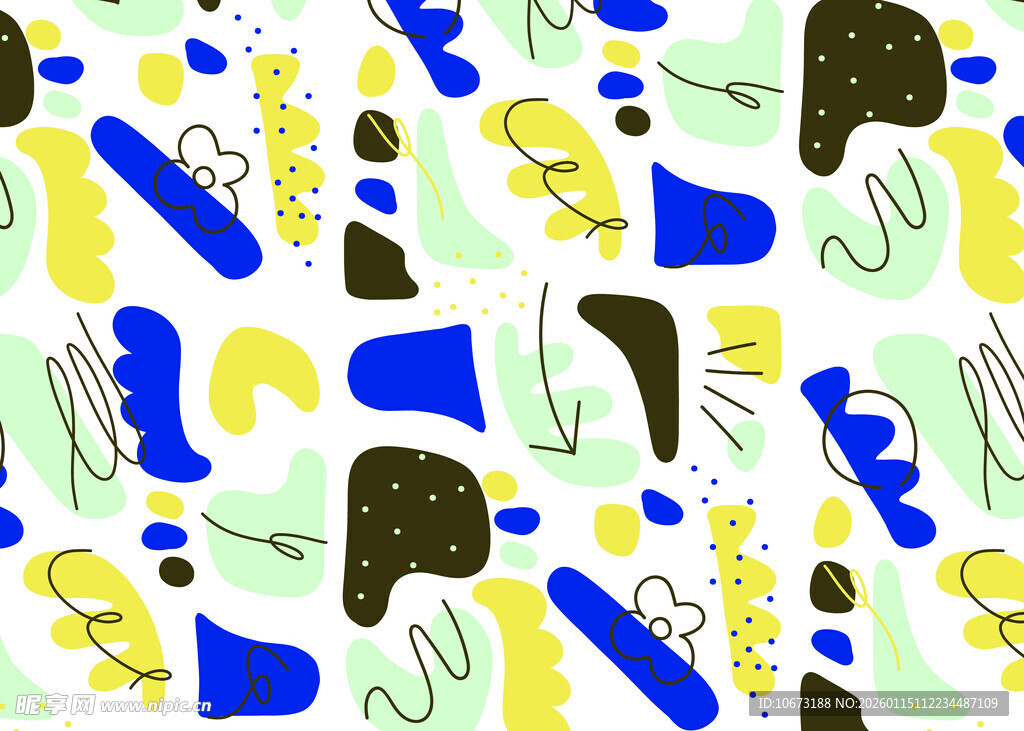 抽象几何动物图案背景