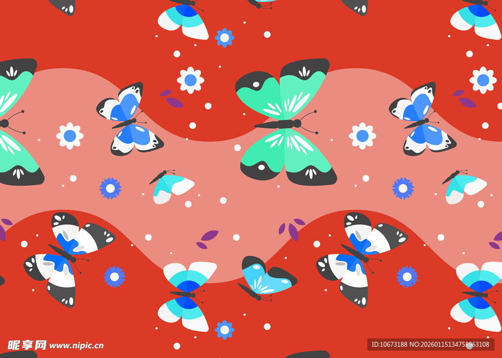 红色背景的卡通汽车图案