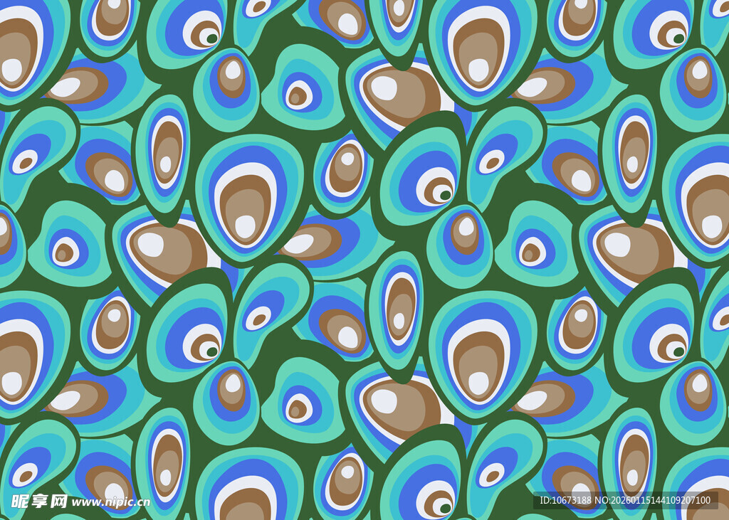 蓝绿相间的抽象图案纹理