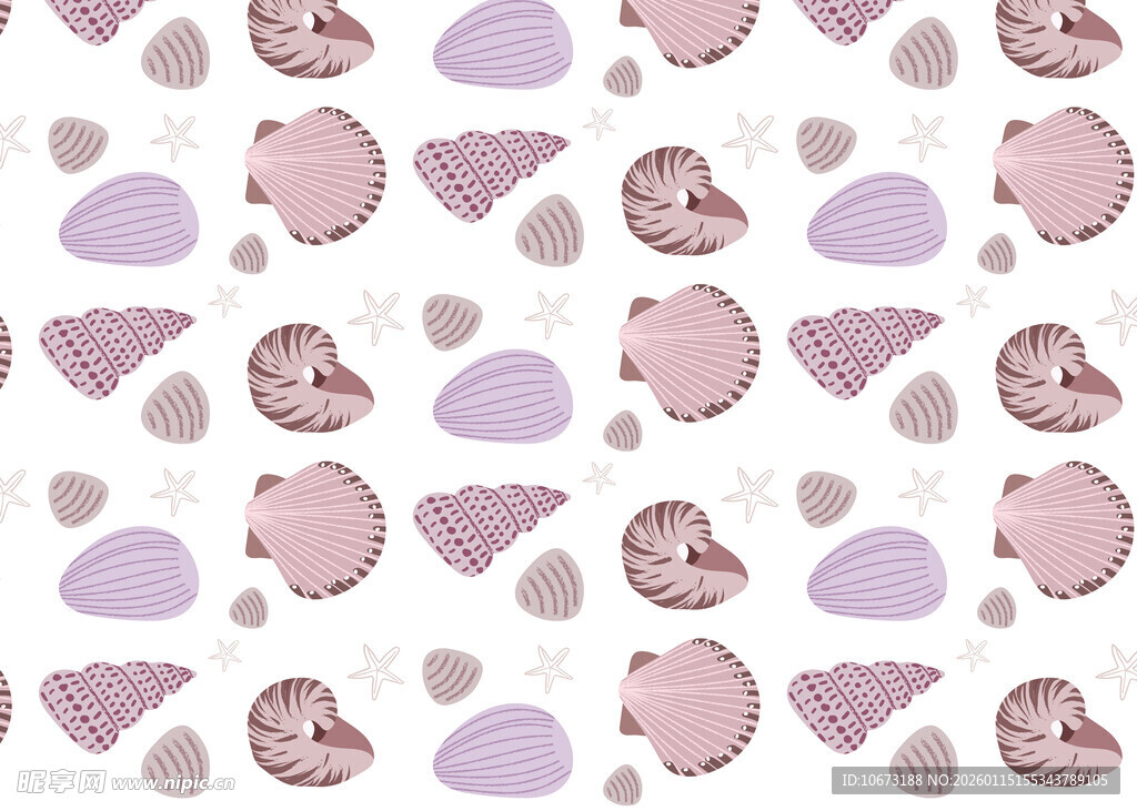 粉色系几何图案无缝背景