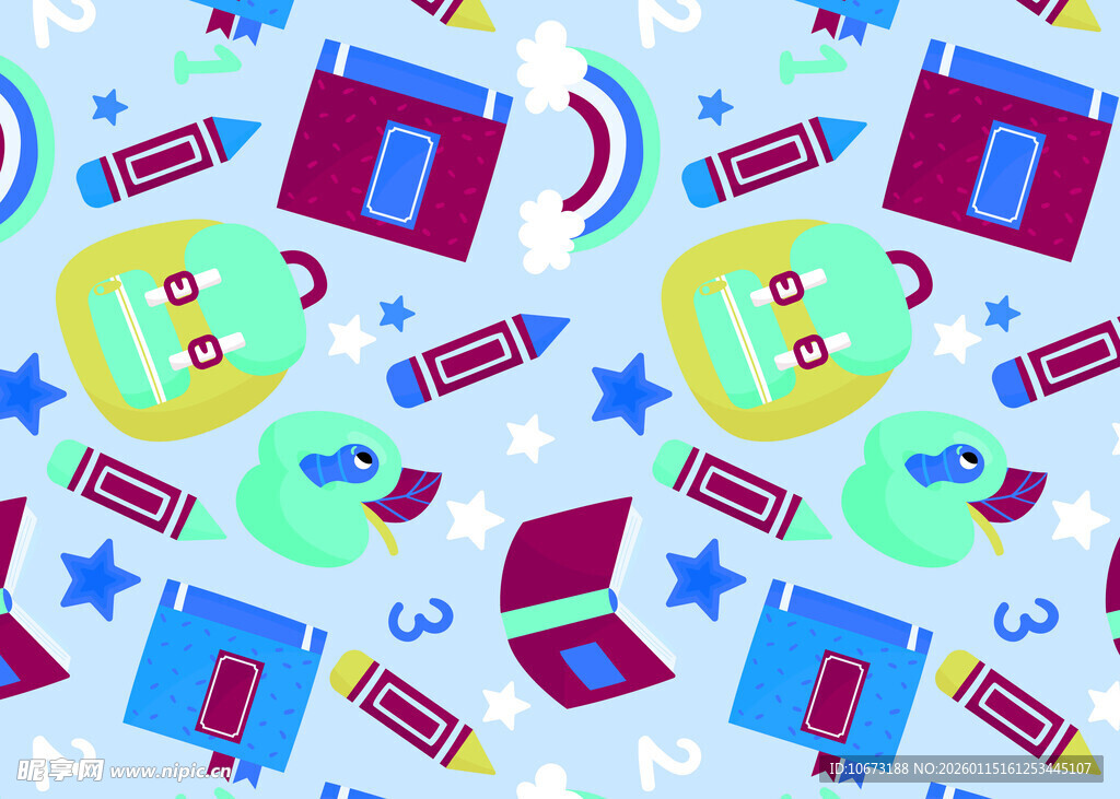 多彩影视元素图案背景