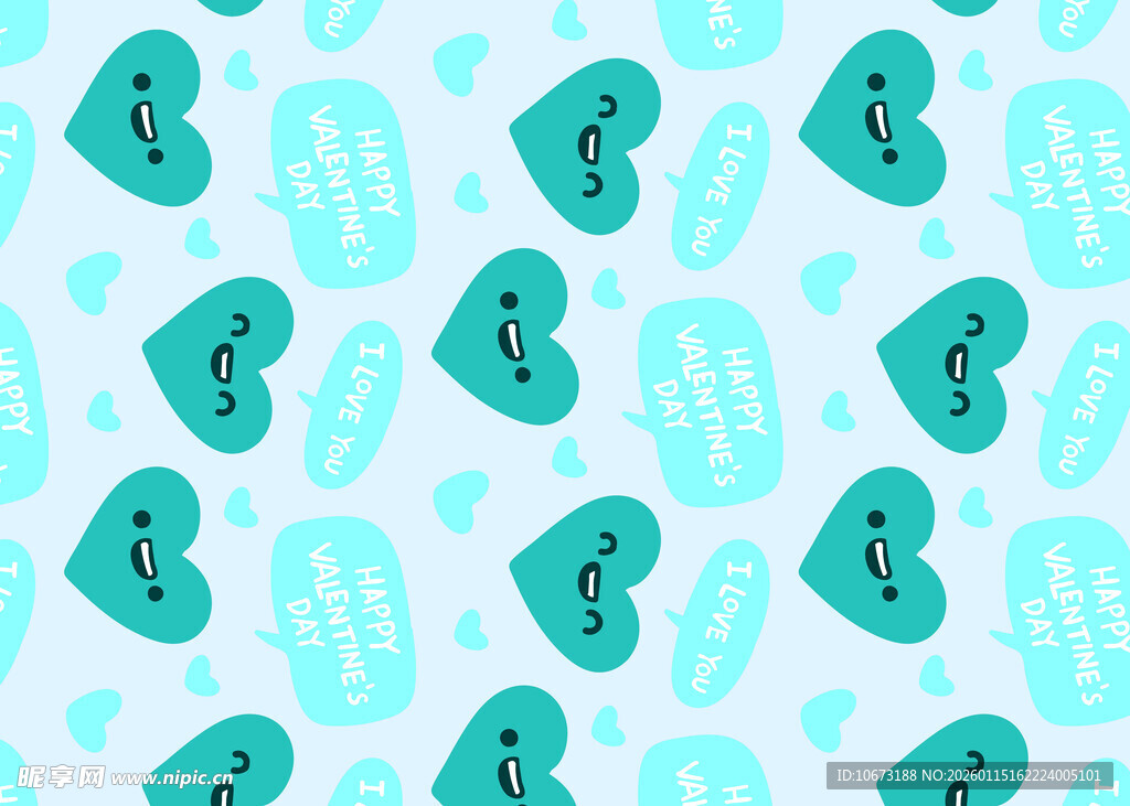 心形图案背景的可爱设计