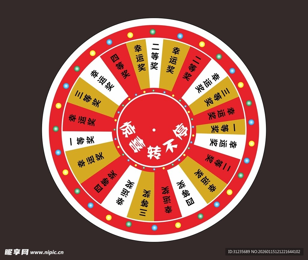 幸运大转盘抽奖模板