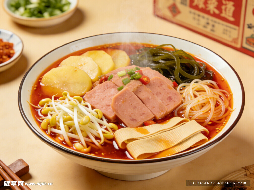 午餐肉单人份套餐