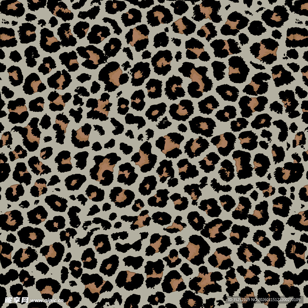 豹纹图案纹理背景图