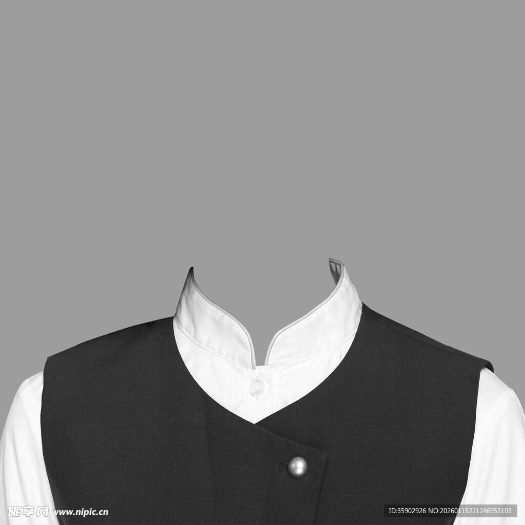 男士黑白假两件上衣