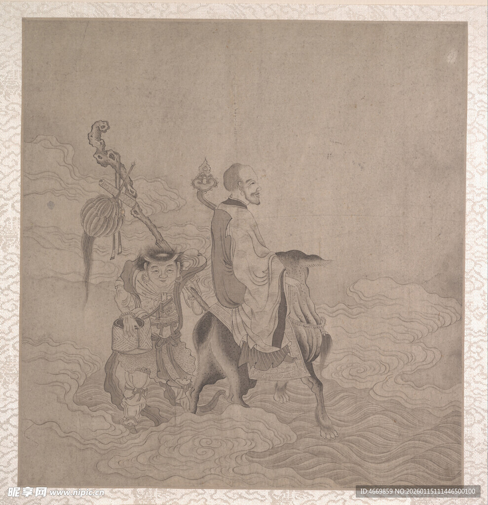 古代驼队出行图