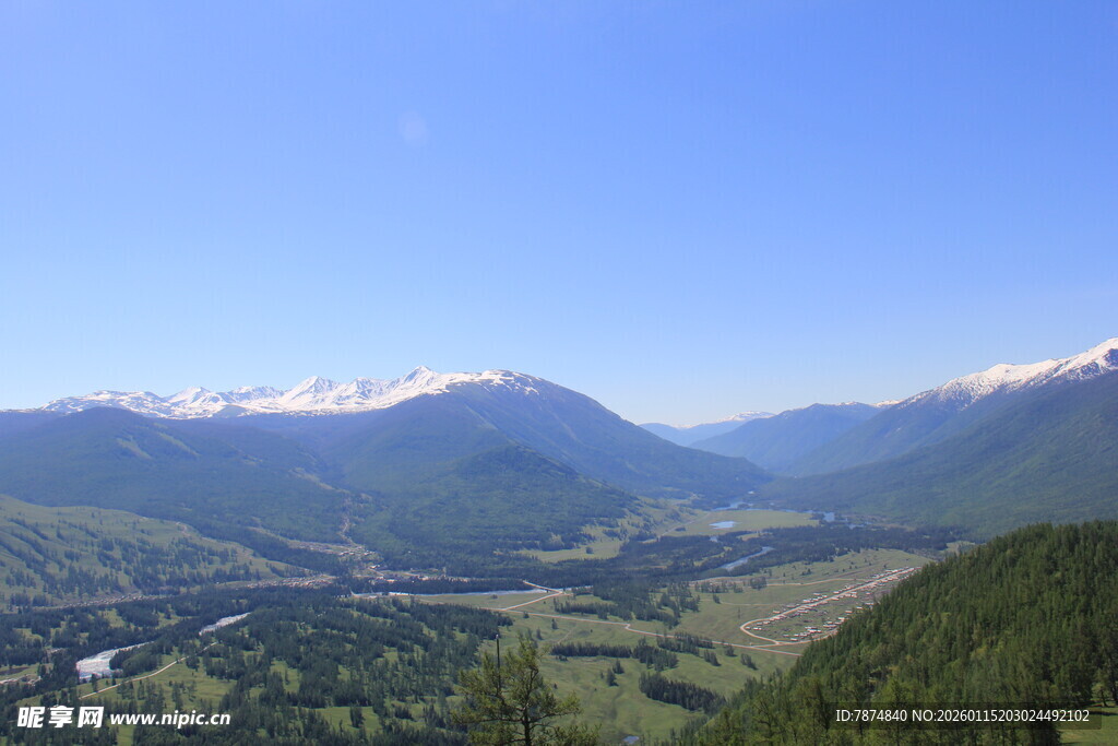 山间美景 远眺壮丽山川
